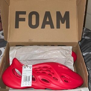Brand New Adidas Yeezy Vermillon Foam Runners!!!
